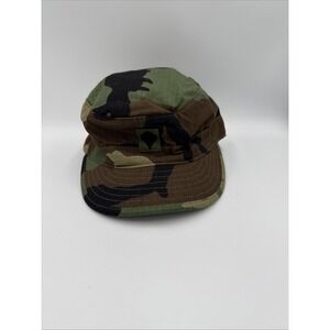Military‎ Woodland Ripstop BDU Cap Hot Weather Patrol, Size 7